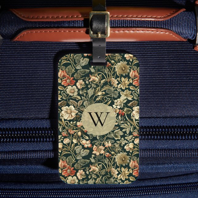 Etiqueta De Bagagem William Morris Floral (Criador carregado)