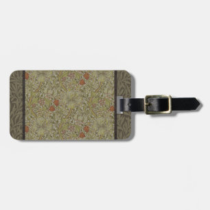 Etiqueta De Bagagem William Morris Floral lily willow art impressão