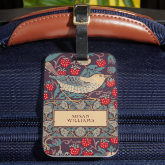 Etiqueta De Bagagem William Morris Strawberry Thef Lustorm Tag
