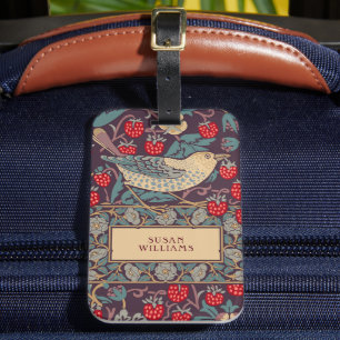 Etiqueta de Bagagem William Morris Strawberry Thie