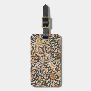 Etiqueta De Bagagem William Morris Trent Garden Flower Pattern Classic