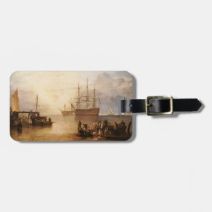 Etiqueta De Bagagem William Turner - O Sol se Pondo Através do Vapor