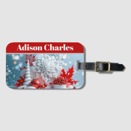 Etiqueta De Bagagem Winter Blossom Composition