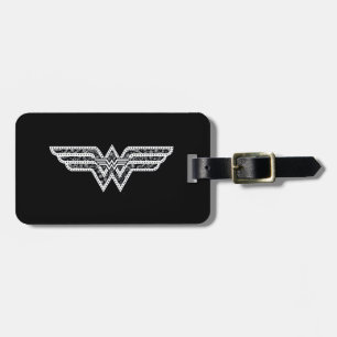 Etiqueta De Bagagem Wonder Woman Paisley Logo