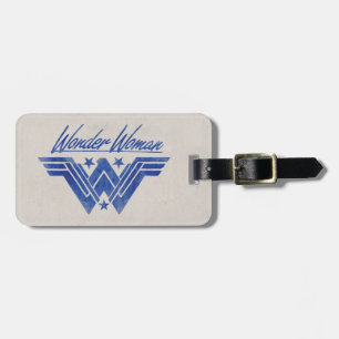 Etiqueta De Bagagem Wonder Woman Stacked Stars Symbol