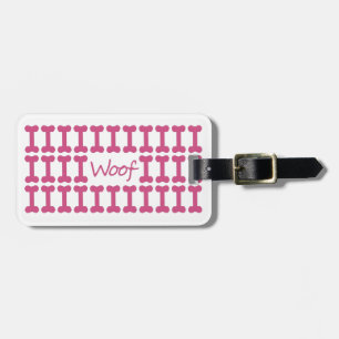 ETIQUETA DE BAGAGEM WOOF DO ANIMAL DE ESTIMAÇÃO CHIC_LUGGAGE/BAG