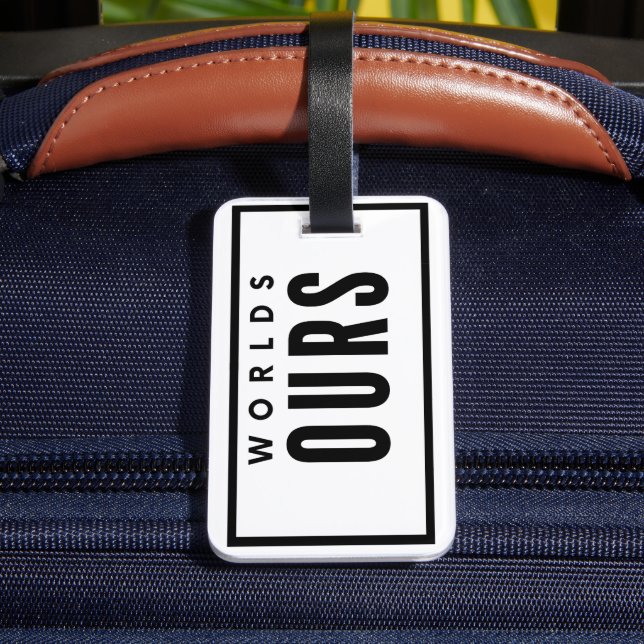 Etiqueta De Bagagem WORLd nosso (Verso Insitu 4)