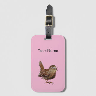 Etiqueta De Bagagem Wren Bird (Troglodytes Troglodytes) Personalizada