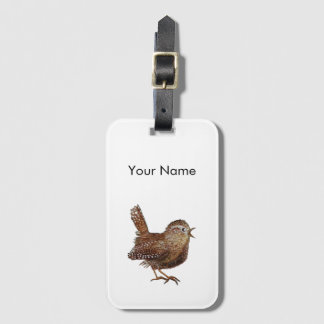 Etiqueta De Bagagem Wren Bird (Troglodytes Troglodytes) Personalizada