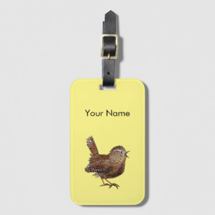 Etiqueta De Bagagem Wren Bird (Troglodytes Troglodytes) Personalizada
