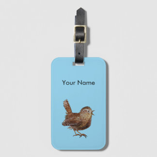 Etiqueta De Bagagem Wren Bird (Troglodytes Troglodytes) Personalizada