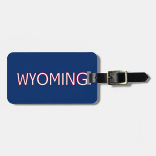 Etiqueta De Bagagem Wyoming