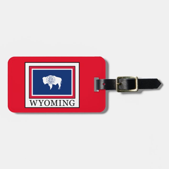 Etiqueta De Bagagem Wyoming (Frente Horizontal)