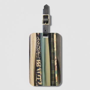 Etiqueta De Bagagem Xadrez verde n impressões