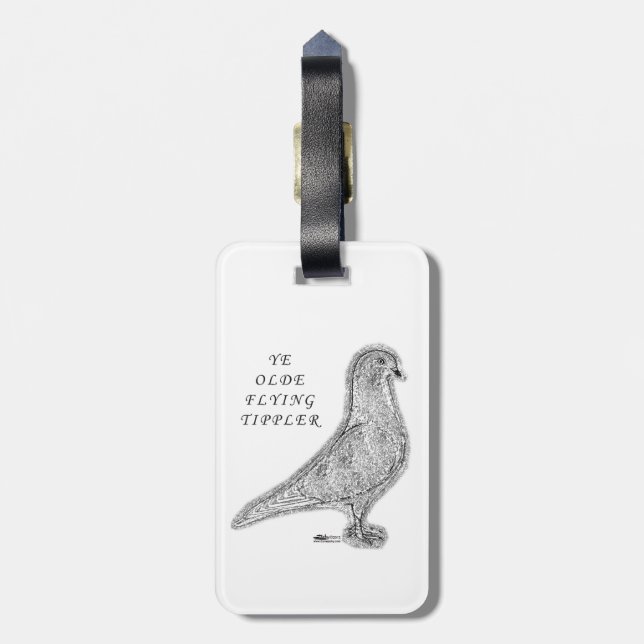 Etiqueta De Bagagem Ye Olde Tippler Pigeon (Traseira Vertical)