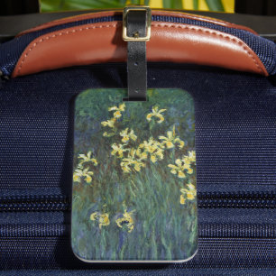 Etiqueta De Bagagem Yellow Iriss by Claude Monet, Vintage Fine Art