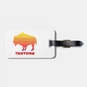 Etiqueta De Bagagem Yellowstone Bison