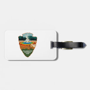 Etiqueta De Bagagem Yellowstone Grand Prismatic Spring Arrowhead