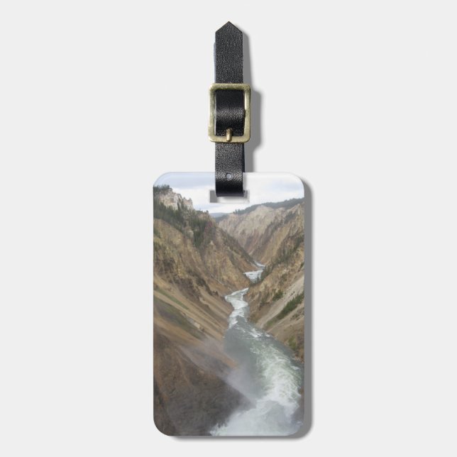 Etiqueta De Bagagem Yellowstone River (Frente Vertical)
