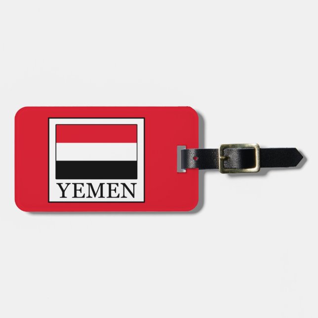 Etiqueta De Bagagem Yemen (Frente Horizontal)