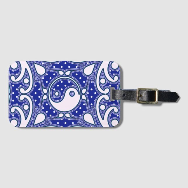 Etiqueta De Bagagem Yin Yang (Frente Horizontal)