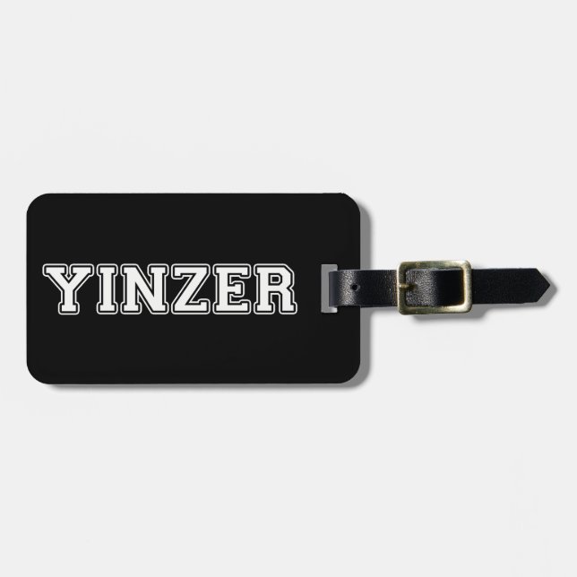 Etiqueta De Bagagem Yinzer (Frente Horizontal)