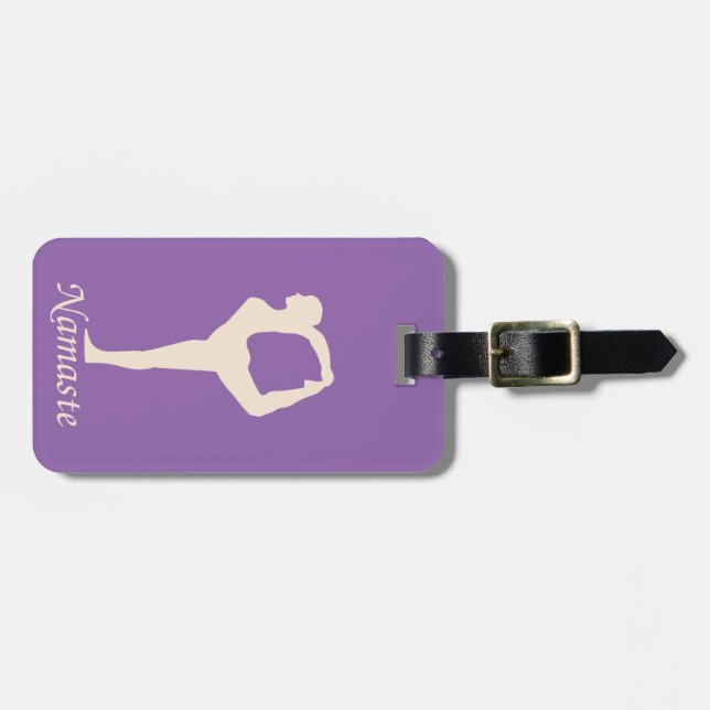Etiqueta De Bagagem Yoga (Frente Horizontal)
