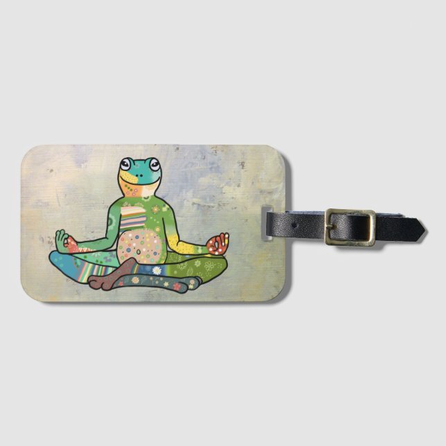 Etiqueta De Bagagem yogafrosch (Frente Horizontal)