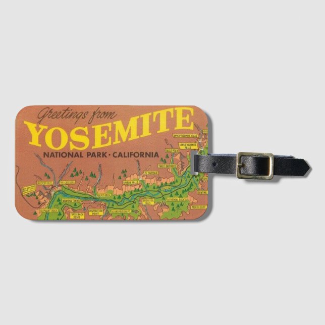 Etiqueta De Bagagem Yosemite (Frente Horizontal)