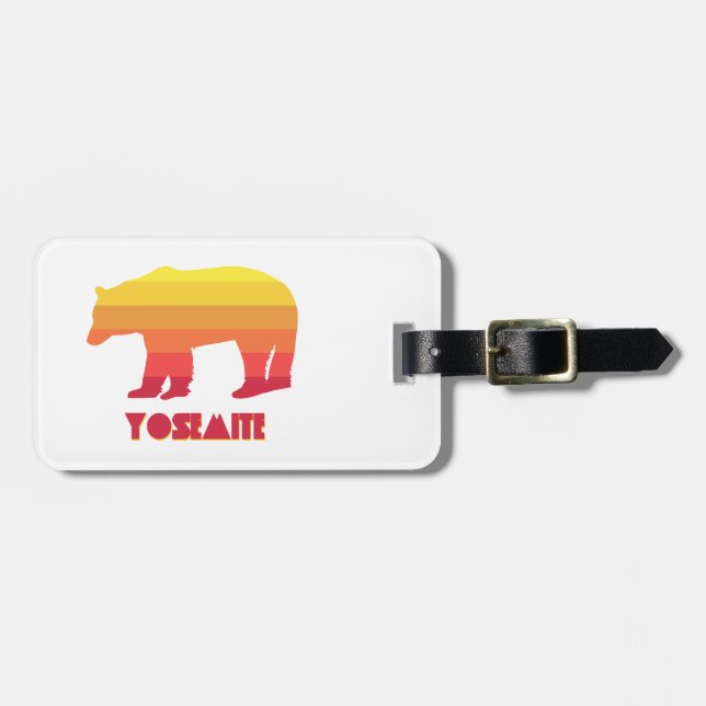 Etiqueta De Bagagem Yosemite Bear (Frente Horizontal)