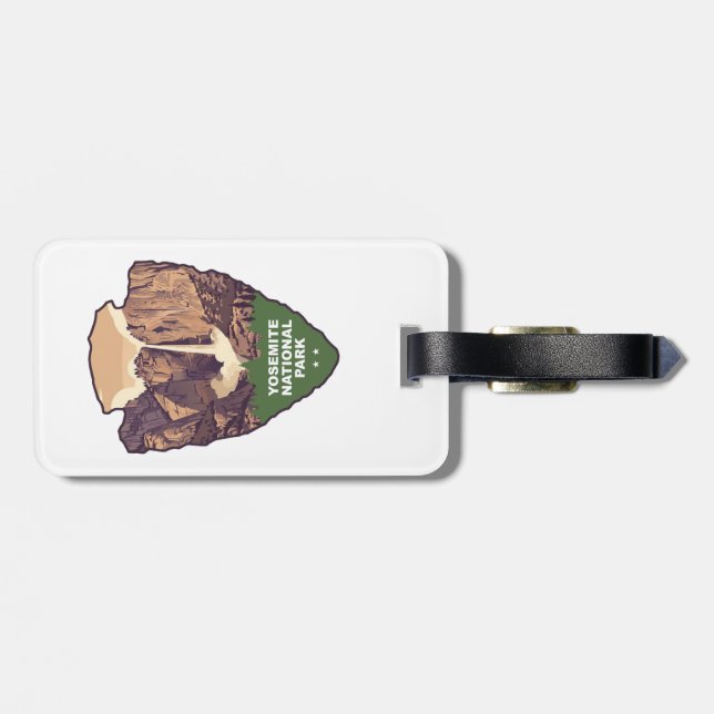 Etiqueta De Bagagem Yosemite National Park Bridalveil Fall Arrowhead (Traseira Horizontal)