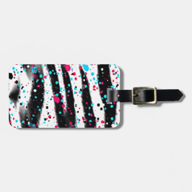 Etiqueta De Bagagem Zebra (Frente Horizontal)