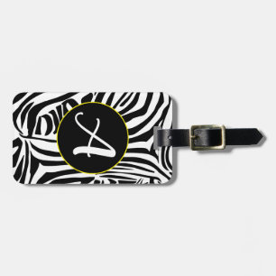 Etiqueta De Bagagem Zebra Pattern