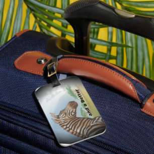 Etiqueta De Bagagem Zebra Portrait, Amboseli: O Espírito da Savana