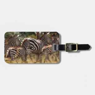 Etiqueta De Bagagem Zebras em Movimento: Uma Viagem de Mil Milhas