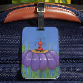 Etiqueta De Bagagem Zen Ladybug