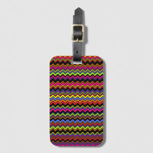 Etiqueta De Bagagem Zig-Zags