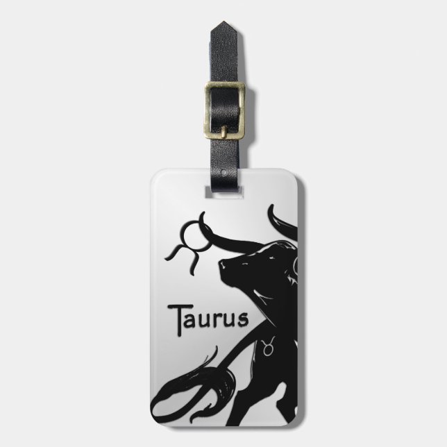 Etiqueta De Bagagem Zodiac Taurus (Frente Vertical)