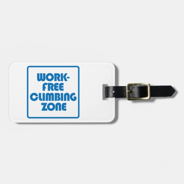 Etiqueta De Bagagem Zona de Subida Sem Trabalho (Frente Horizontal)