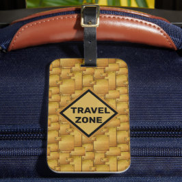 Etiqueta De Bagagem Zona de Viagem