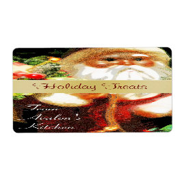 Etiqueta de Baking para Papais noeis de Natal