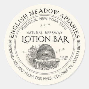 Etiqueta de Bar de Loção Personalizada de Cera de