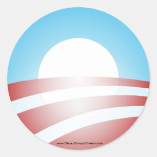 Etiqueta de Barack Obama "O"