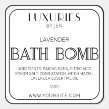 Etiqueta de Bath Branca, Negra, Branca, Moderna e