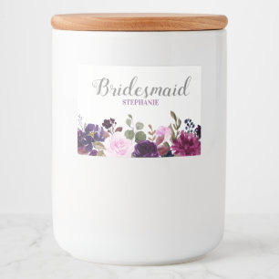 Etiqueta de bebida de boho de Lavanda