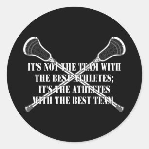 Etiqueta de BestTeam da motivação do Lacrosse