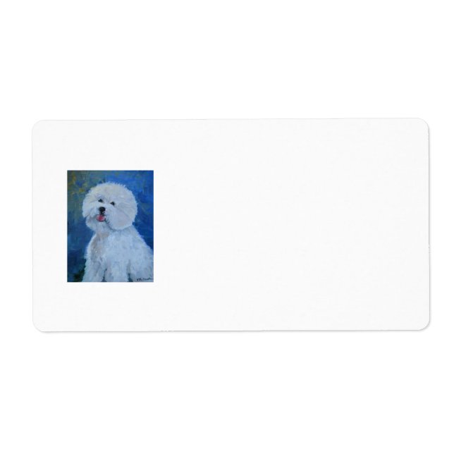 Etiqueta de Bichon Frise (Frente)
