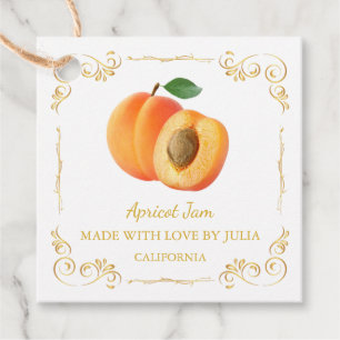 Etiqueta de Bloqueio Apricot Jam Square