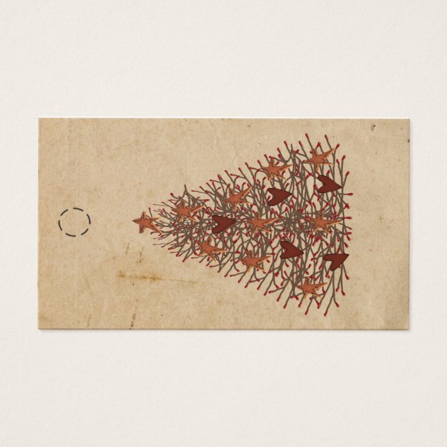 Etiqueta de bloqueio de árvore primitiva (Frente)