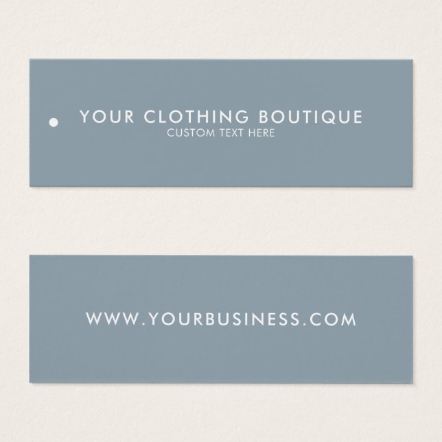 Etiqueta de bloqueio de etiqueta de negócios minim (Frente & Verso)